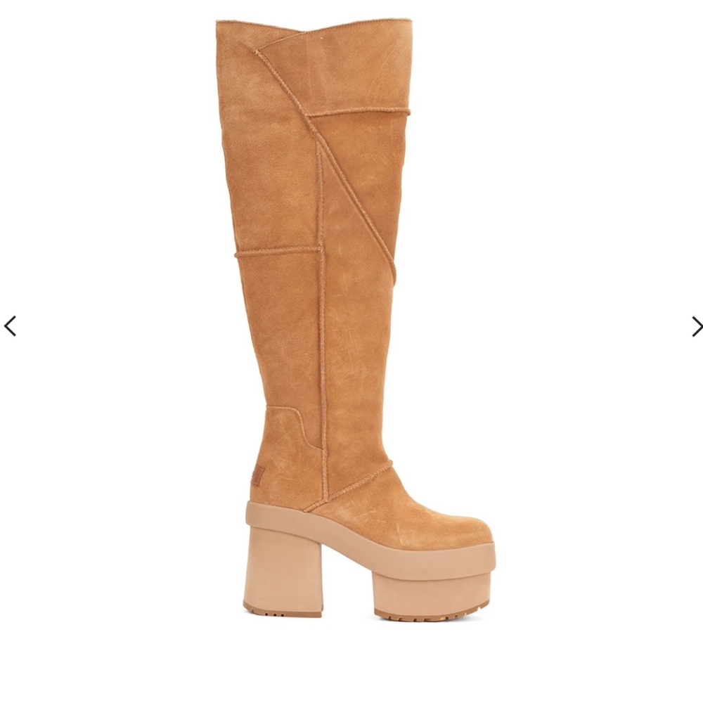 Women's Tan Platform Boots